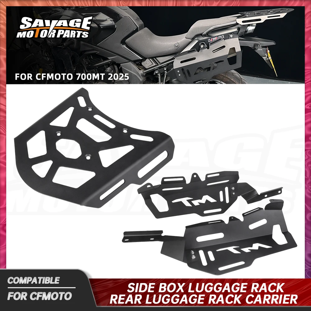 

700MT 2025 Rear Luggage Rack Carrier For CFMOTO 700 MT700 Motorcycle Side Rack Luggage Support Saddle Bag Bracket Carrier Holder