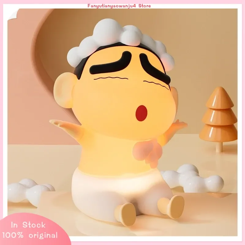 

New Crayon Shin Chan Night Light For Children Baby Sleep Aid Creative Patting Light Design Cute Male Female Best Friends Gift