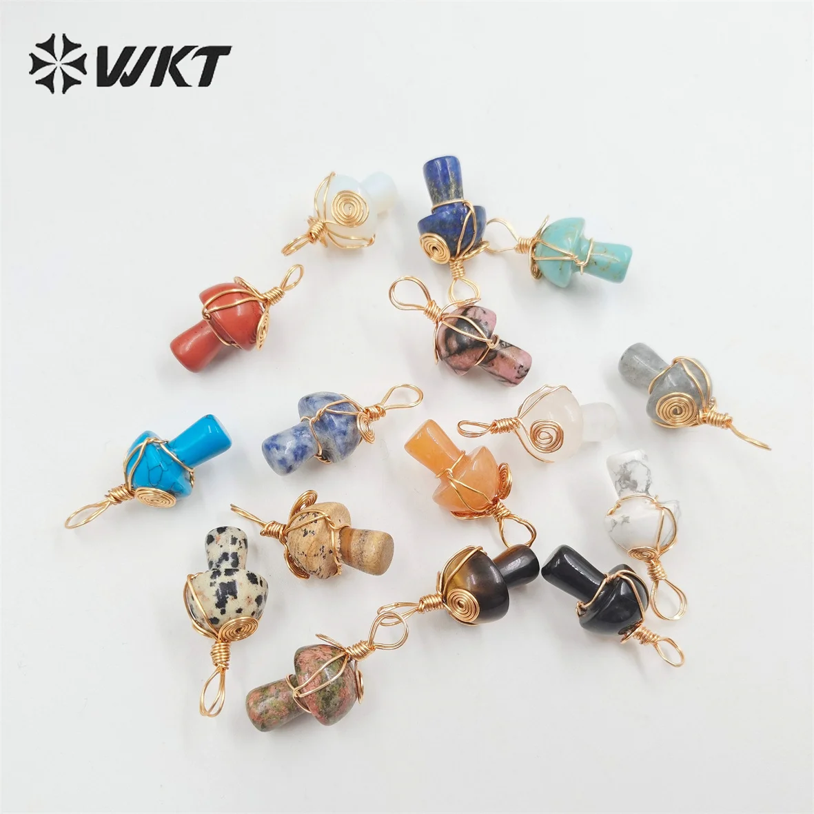 

WT-P1907 WKT 2023 Fashion Style Gemstone Lovely New Pendant Girls' Party New Sale Shape Of Mushrooms Women Jewelry