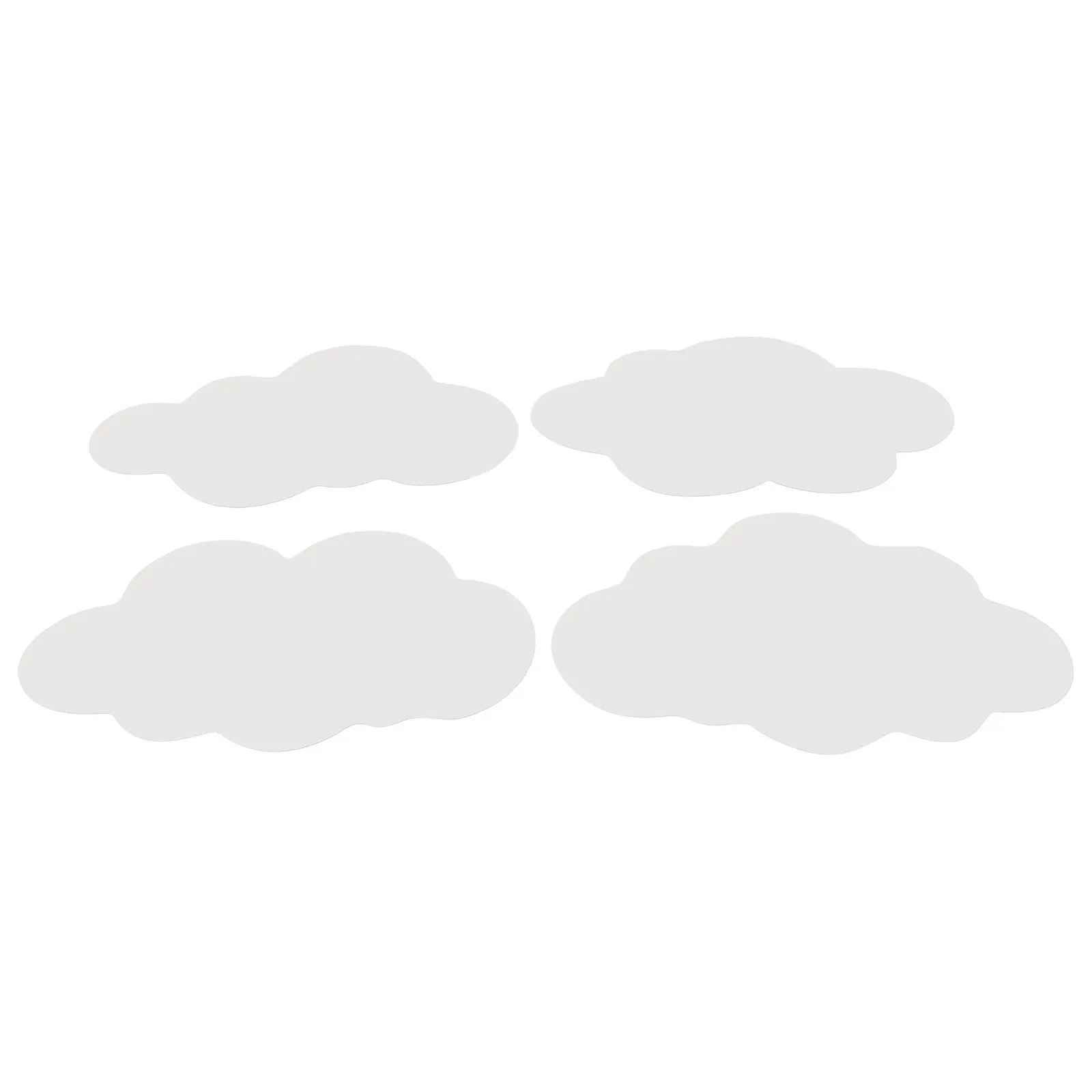 

4Pcs Cloud Shape Mirror Wall Stickers Acrylic Decorative Self Adhesive Retro Nordic Bedroom Living Room Bathroom Vanity Decor