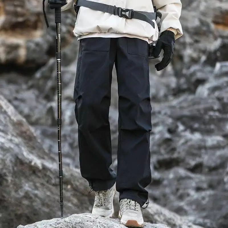 

Versatile Summer Popular Men's Windproof Rainproof Hiking Mountaineering Work Pants Fashionable Loose Travel Multifunctional