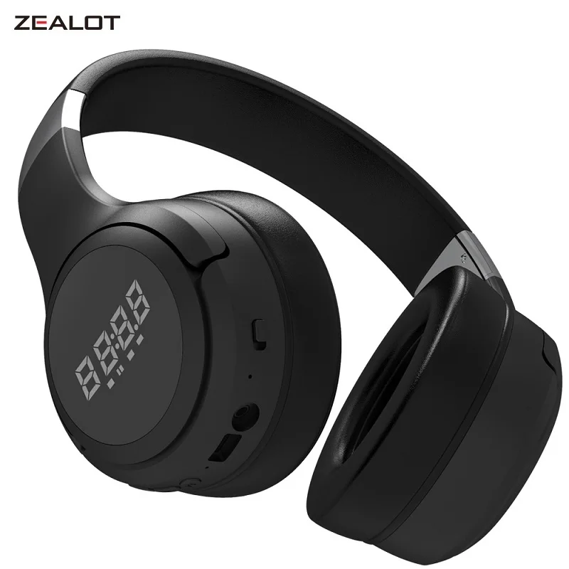 Bluetooth-наушники ZEALOT B28 складные с ЖК-дисплеем и микрофоном