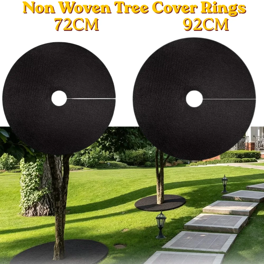 Reusable Round Tree Protector Weed Control Mat Anti-Grass Weeding Barrier Fabric Gardening Plant Root Protection Supplies