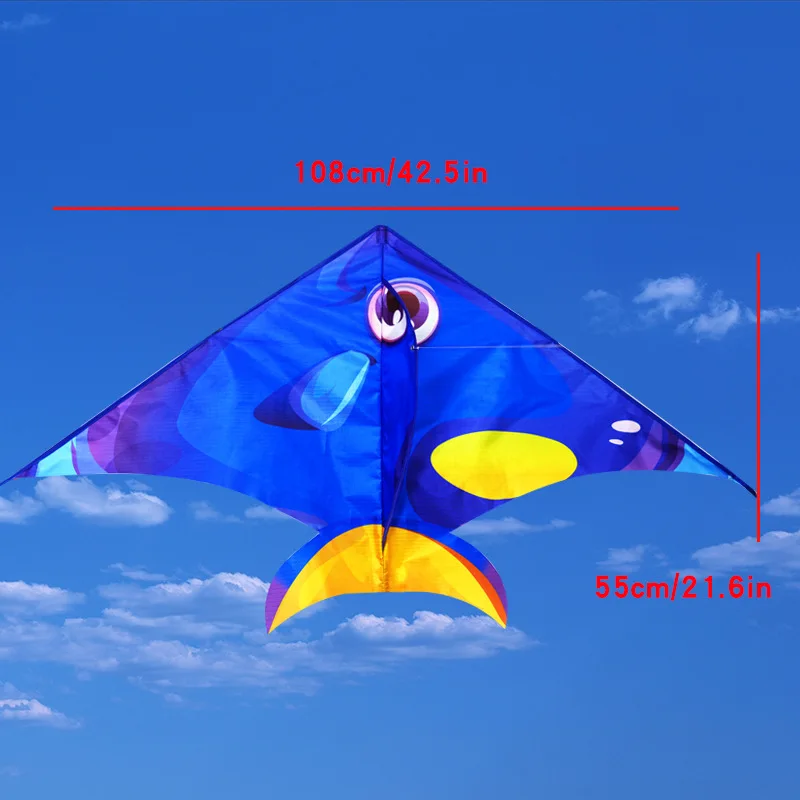 Kinder-Cartoon-Tierdrachen, 3-teiliges Papageien-Kombiset mit kleinem Fisch und 300 cm Schwanz, Kindergeburtstagsgeschenk