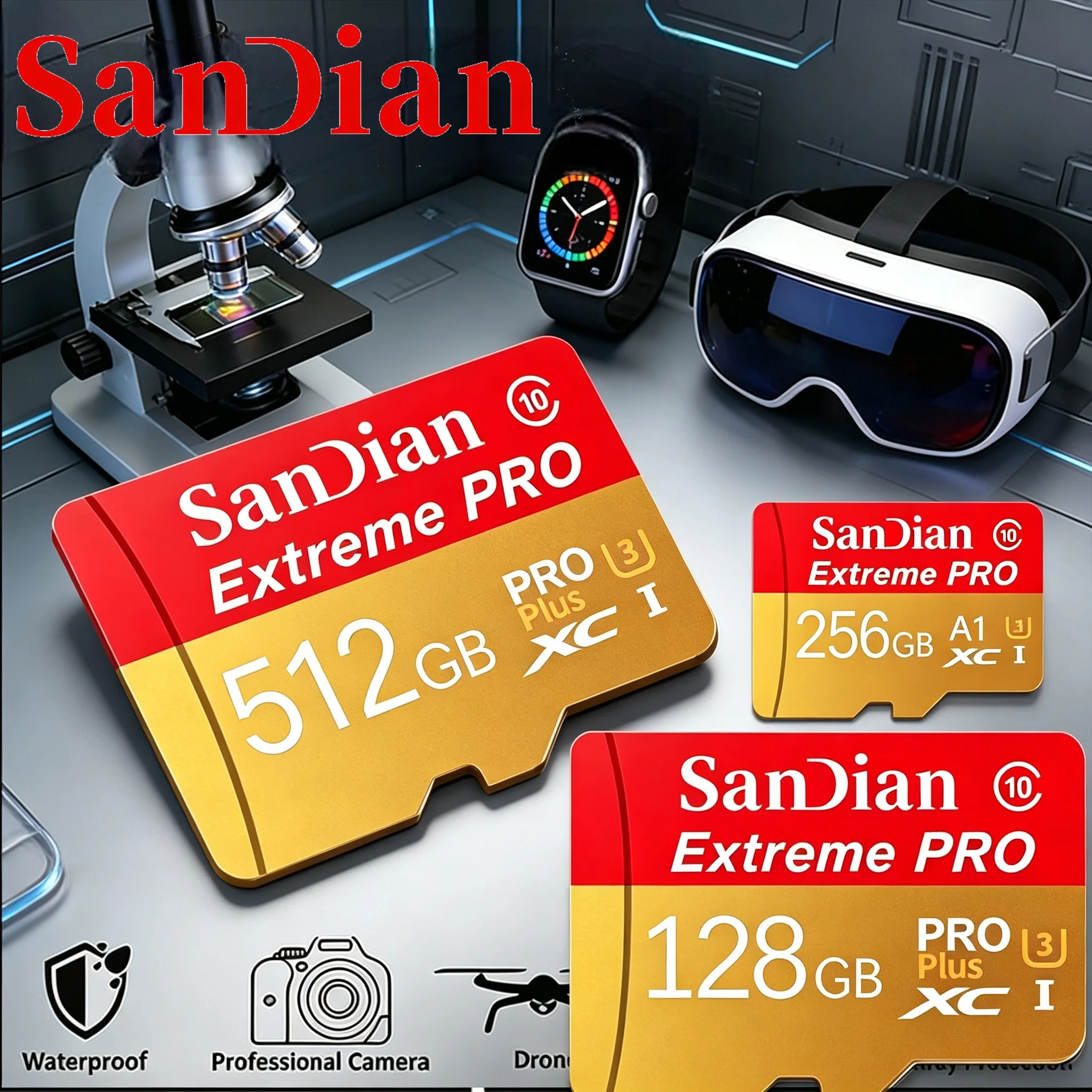 Max TF Cards 32GB 256GB 512GB Micro TF SD Card Memory Card SD Cards V60 for Phone/Smart TV/Recorder/Car Camera/Drone Camera