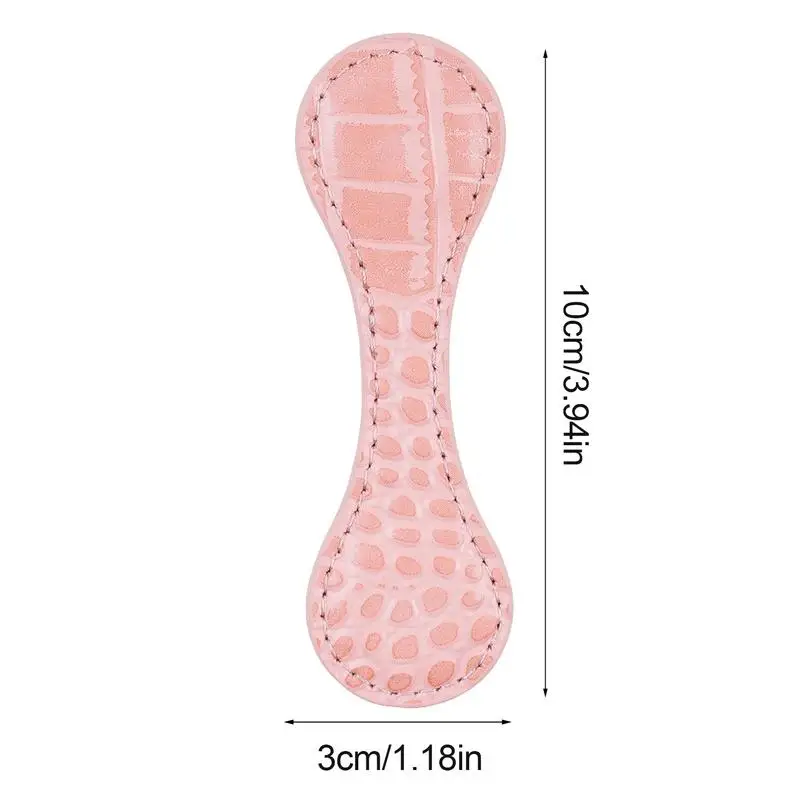 Crocodile Pattern Bookmark Book Clips Handmade Magnetic Bookmark Genuine Leather For School And Office Stationery Supplies