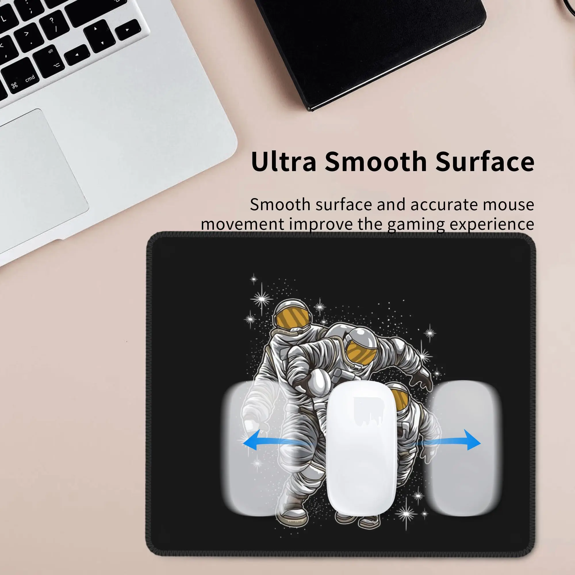 Three Astronaut Space Cartoon Mouse Pad Computer Keyboard Mouse Mat Gaming PC Laptop Desk Mat Office Table Mats