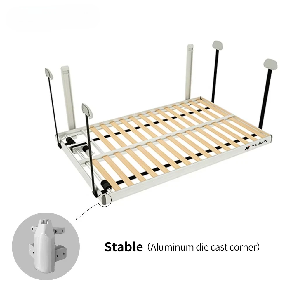 MOBORV 12V System Motorhome Camper Van Bed Lifting Mechanism Recreational Vehicle Interior Conversion Electric RV Bed Lift Bed