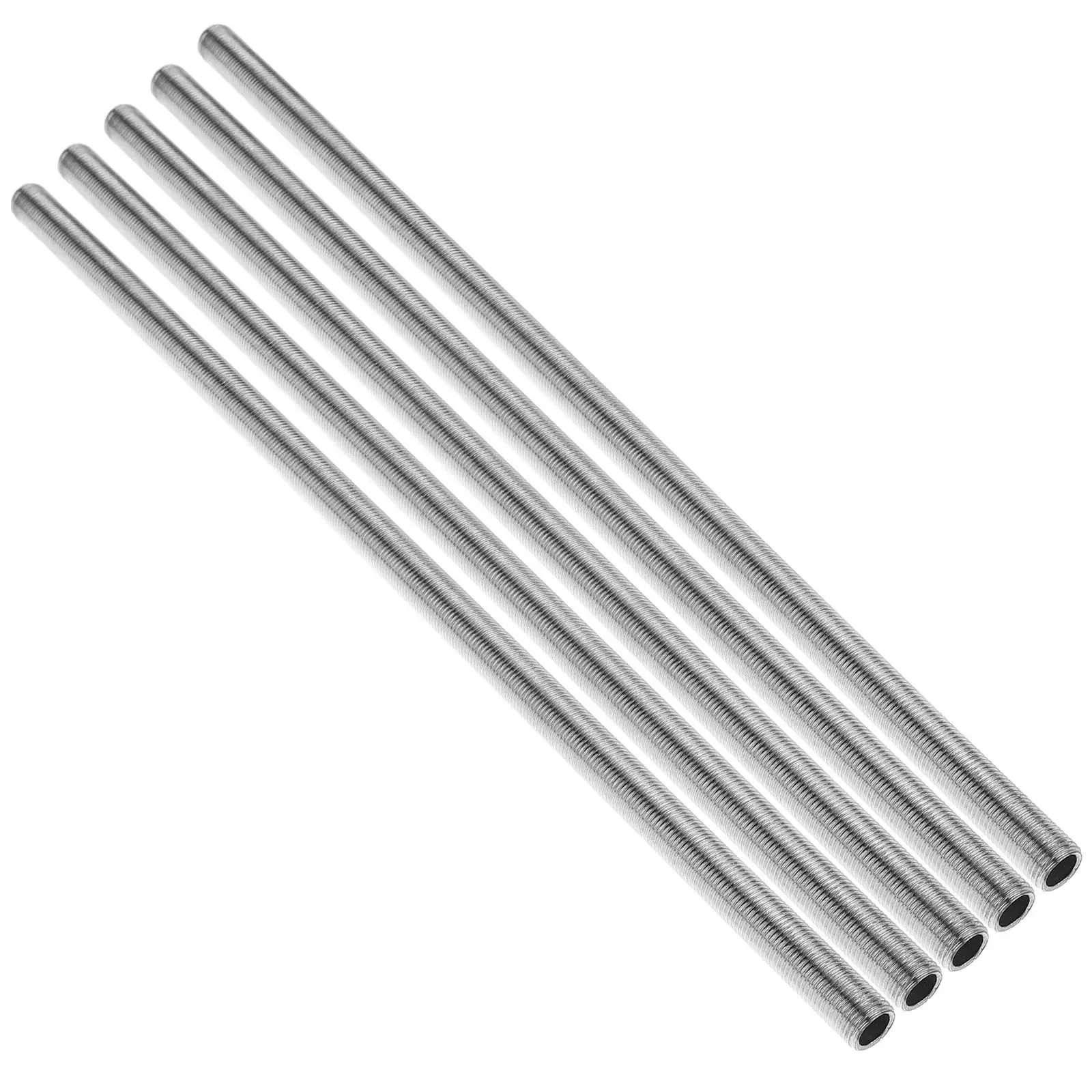 

5Pcs Threaded Hollow Rod Iron Strong Pendant Lighting Extension Rods Chandelier Pole Stems Ceiling Light Fixture Parts