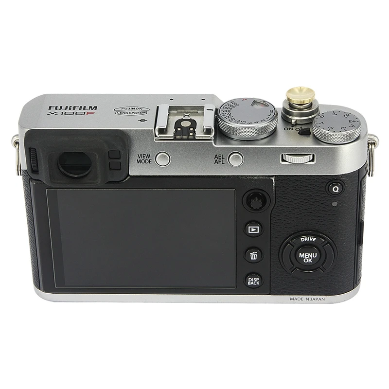 زر تحرير مصراع الكاميرا Haoge لـ Leica Q3 43/Q3/D-LUX8/M11 / M10 / M-10P / M9-P / M9 Type 240/m262 سطح مقعر ذهبي