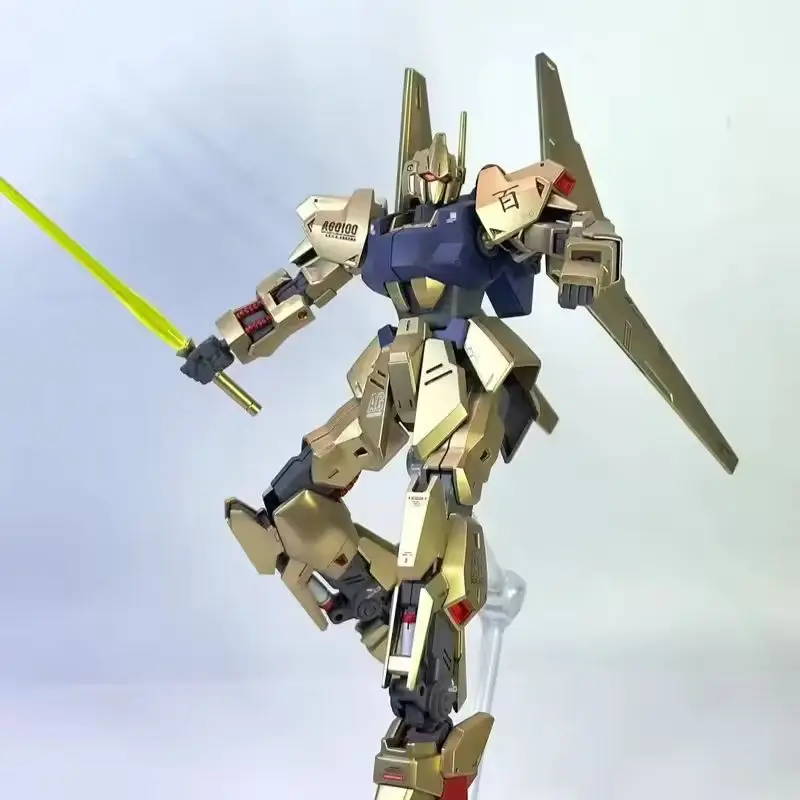جديد JMS Hayaku Shiki HG 1/144 MSN-00100 إحياء بالكهرباء الذهب نموذج المنقولة المفاصل تحصيل روبوت Mecha أطقم اللعب الهدايا