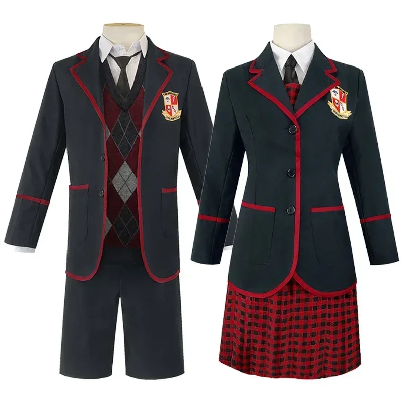 

Movie Umbrella Academy Five Cosplay Costume Women Men Dresses College Clothing Daily School Uniform Halloween Party Cosplays