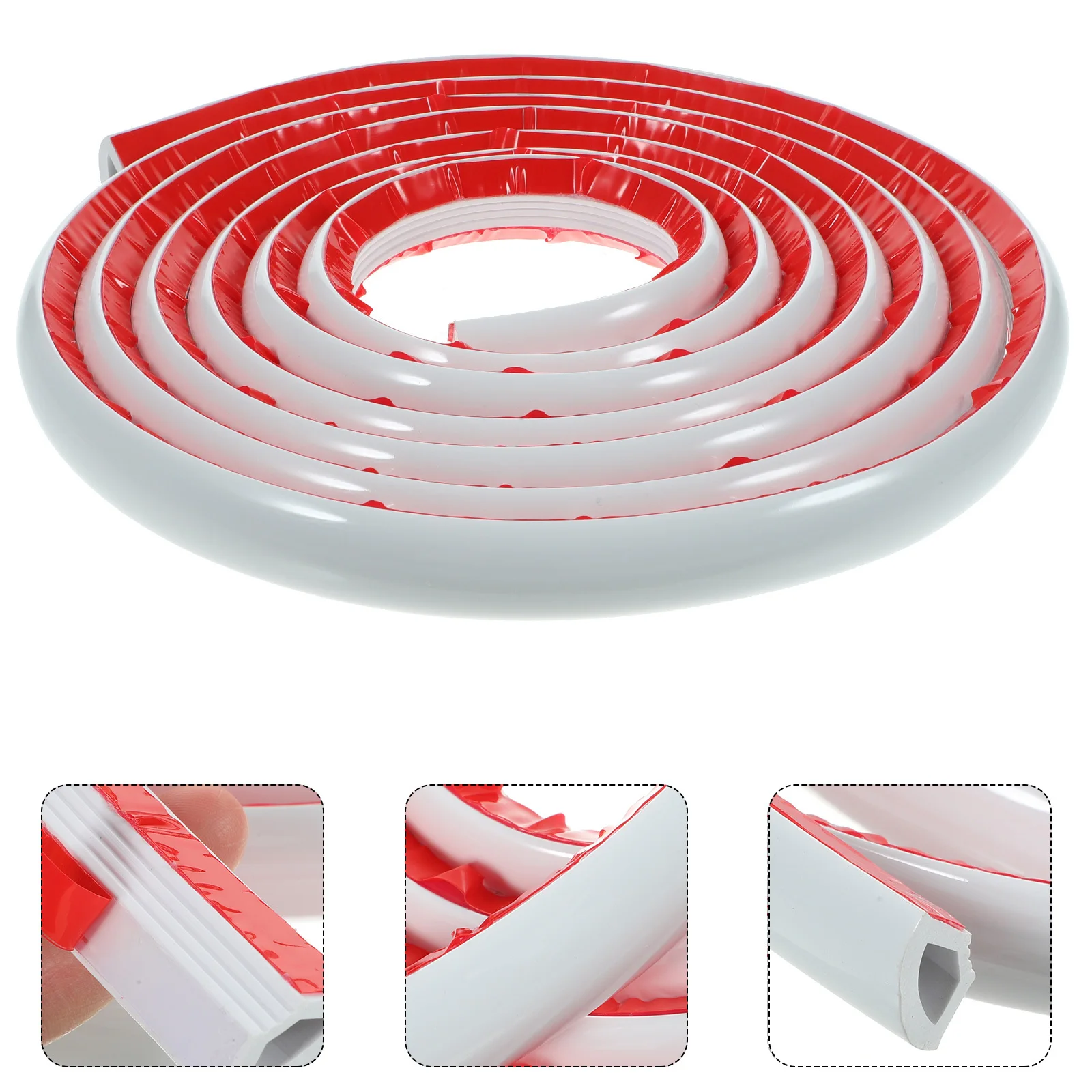 แถบปิดขอบยืดหยุ่นแบบมีกาวในตัว สำหรับตกแต่งมุมผนัง กระเบื้อง ตู้ ขอบฝ้าเพดาน สติ๊กเกอร์ติดผนัง