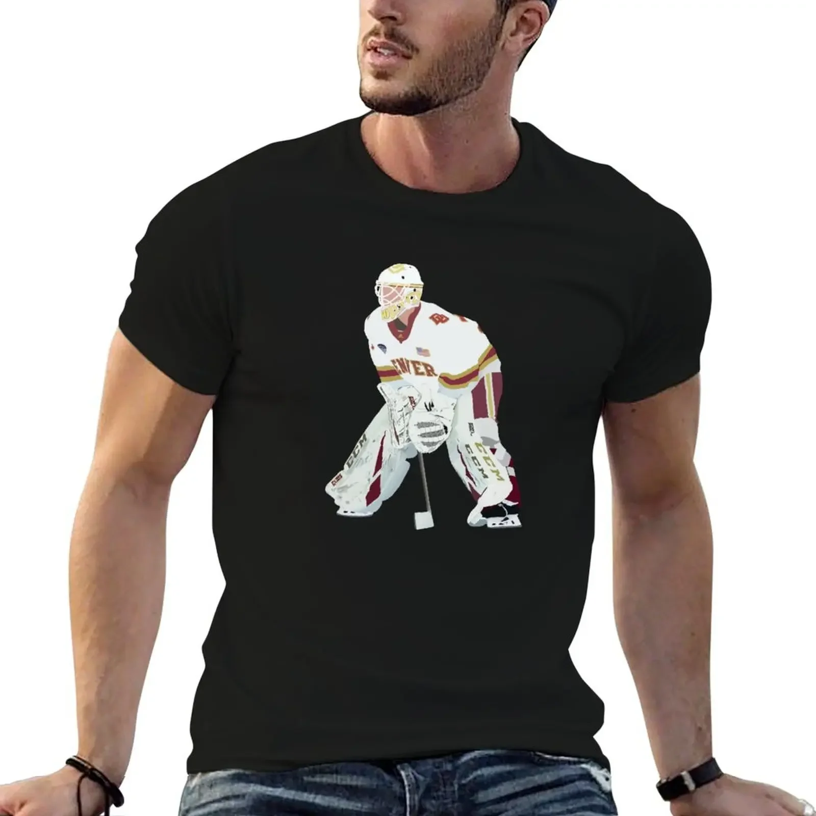 

DU Hockey Player T-Shirt T-shirts oversize anime clothes sublime anime stuff mens big and tall t shirts