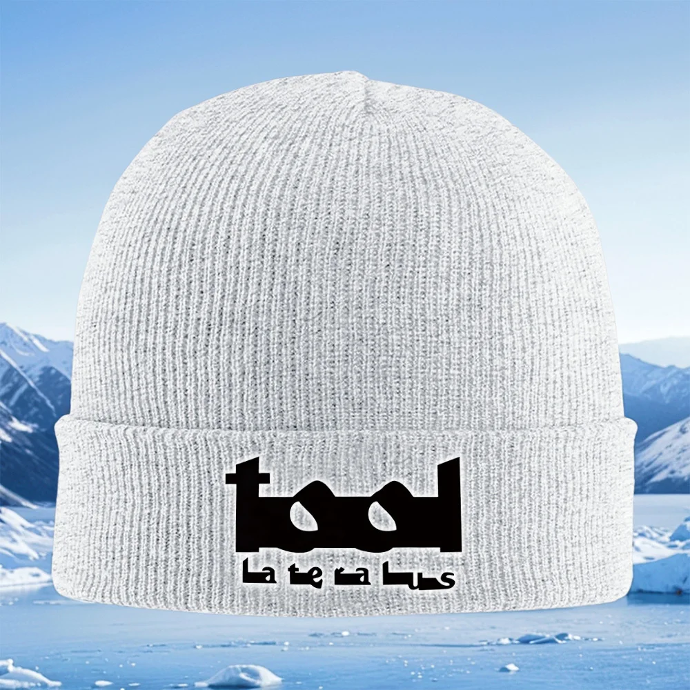 Desain sampul album Black Tool Topi Rajut Unisex Pria Wanita Topi Pullover Musim Dingin Hangat Termal Natal untuk Aktivitas Luar Ruangan Bersepeda Mendaki