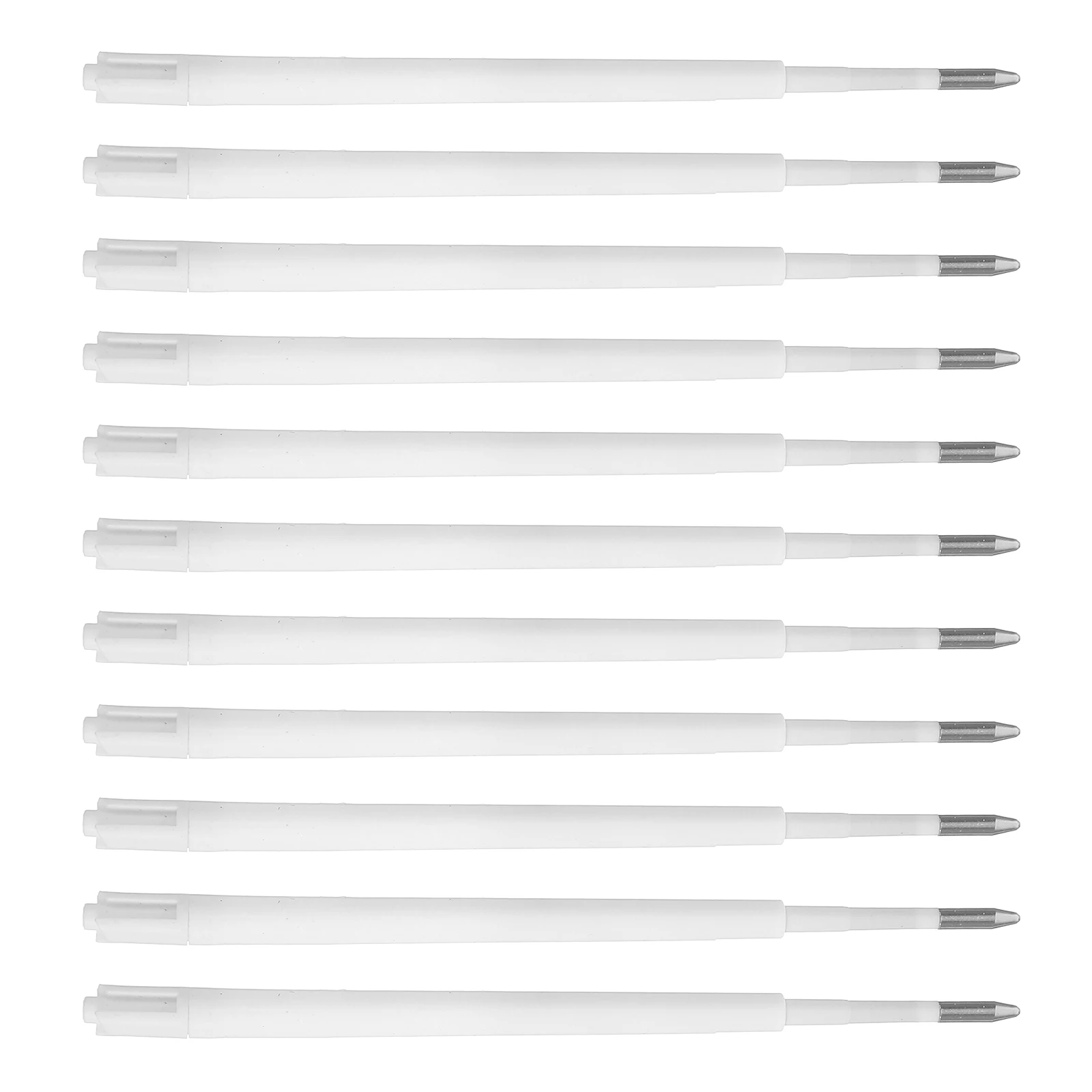 100Pcs Plastic Ballpoint Pen Refills Material Smooth Writing High Capacity Design Black Ink for School Office