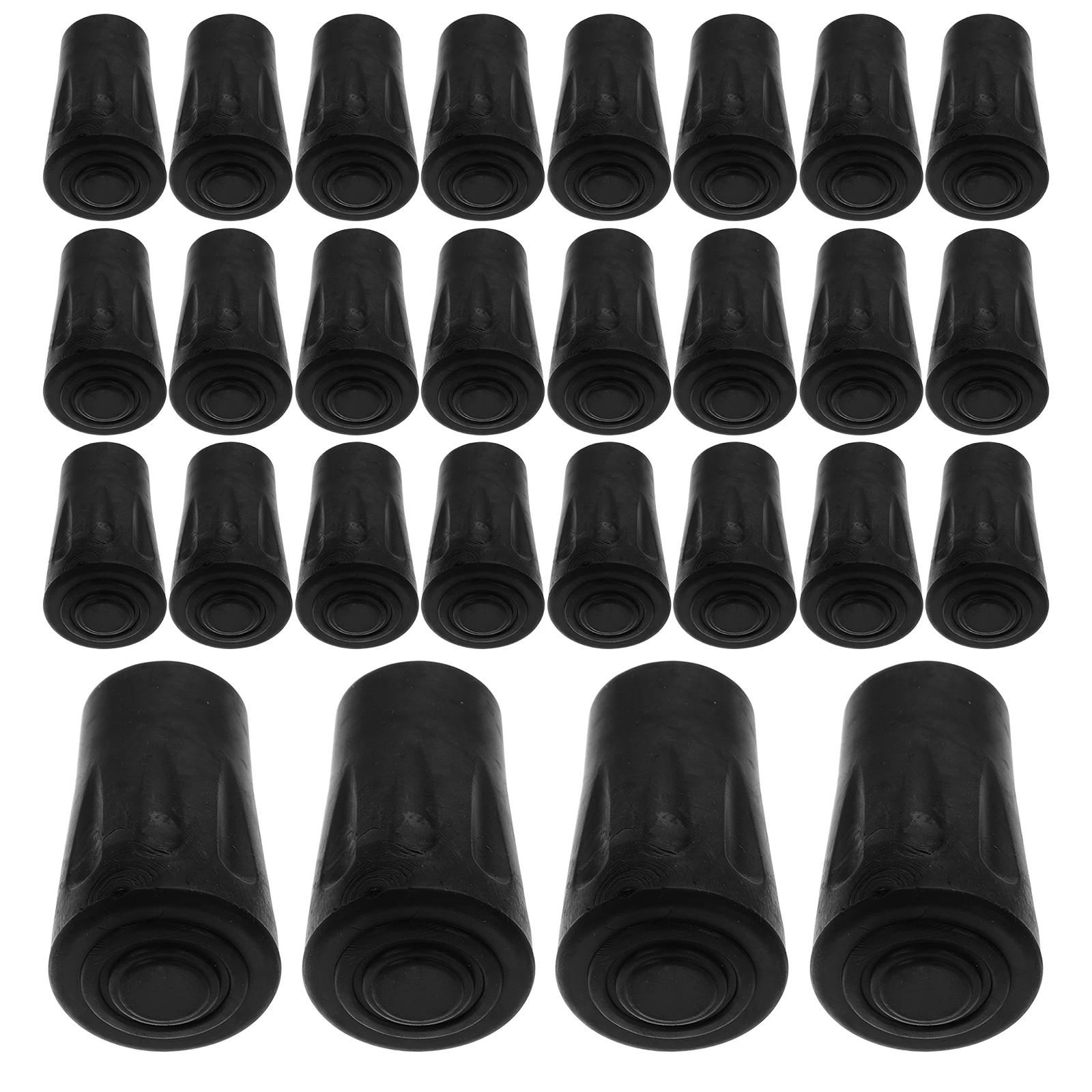 

50pcs Hiking Stick Covers Walking Pole Tips Cap For Trekking Crutches Snow Accessories Rubber Tips Floor Protection Universal