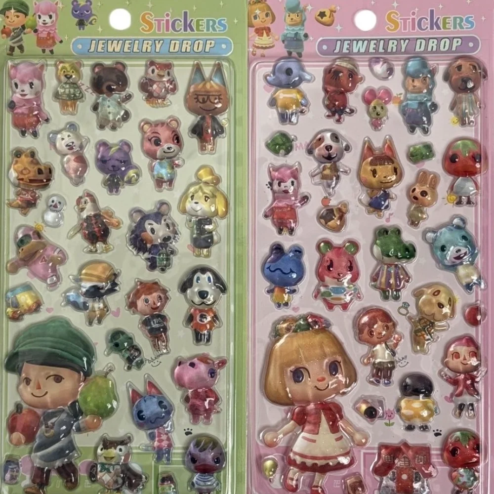 Nook Tablet Accessories - 2 Buah Stiker Relief Kristal Kartun
