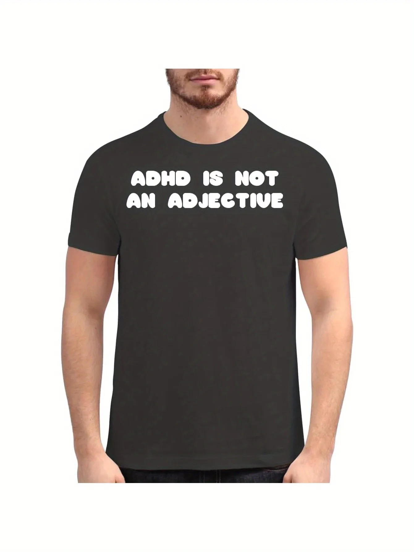 

Men's and Women's Adhd Awareness Graphic T-Shirt Funny Saying, Adhd Is Not a Disorder That Needs to Be Cured  Dhd Supports Shirts.