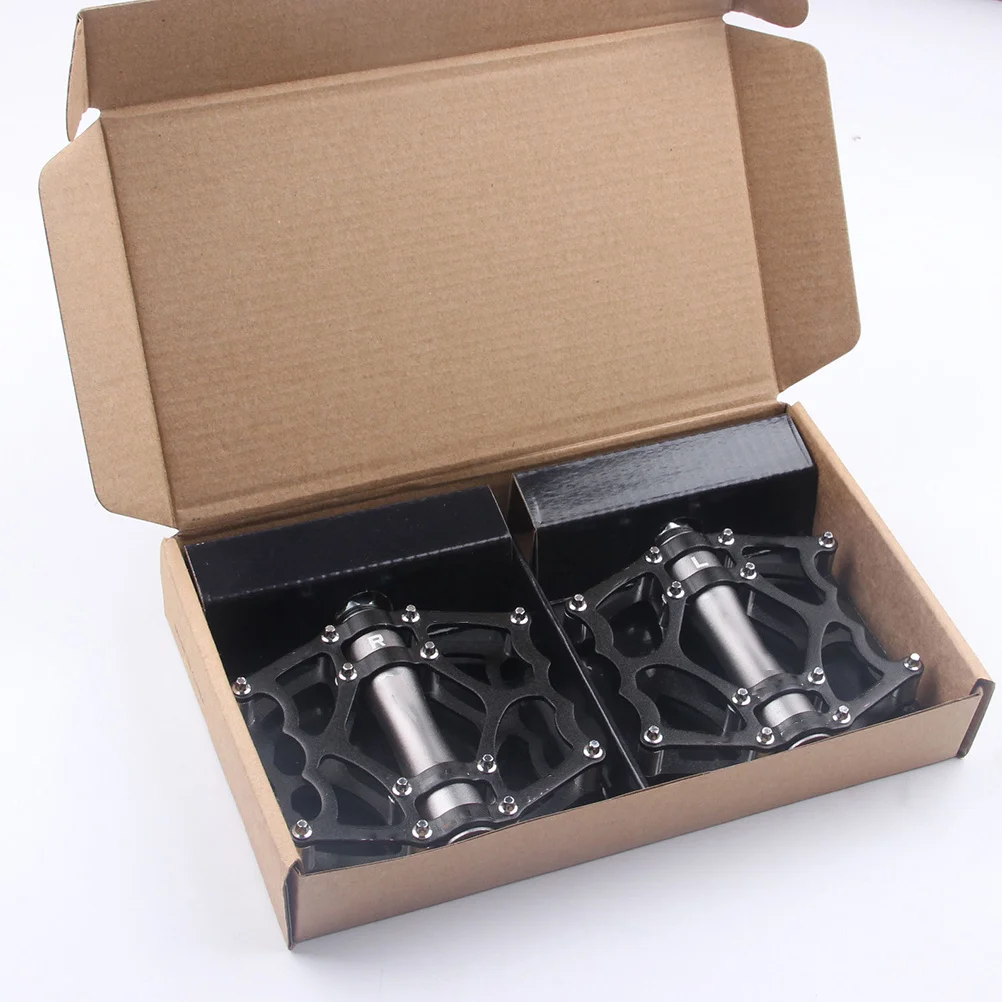 

1 Pair Aluminum Alloy Bicycle Pedals Cnc Machined Lightweight Chrome- Steel Axle Self-Lubricating Anti-Slip For Mountain