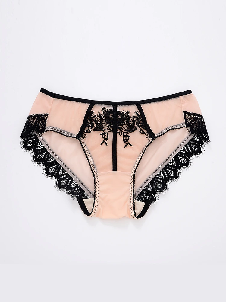 Silk Crotch Lace Underwear Seamless Large Size Ultra Book Comfortable Triangle Women's Underwear 50-80kg Can Be Worn