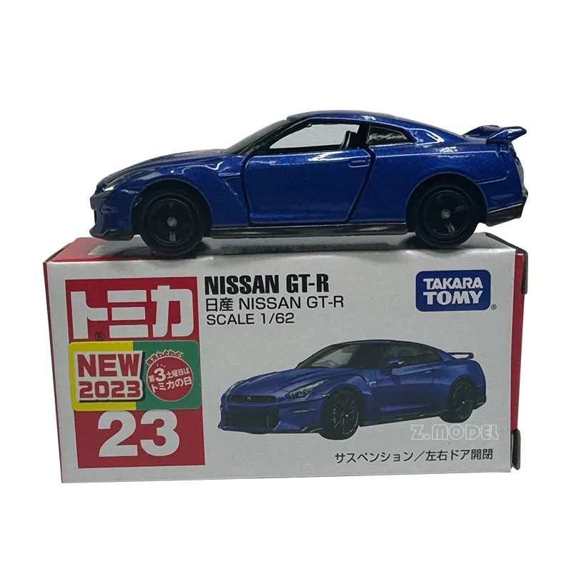 Tomica Alloy Car For Collector Simulation Holiday Gifts/small Scale Car Model Toy No. 23 Nissan GTR With Label 228325
