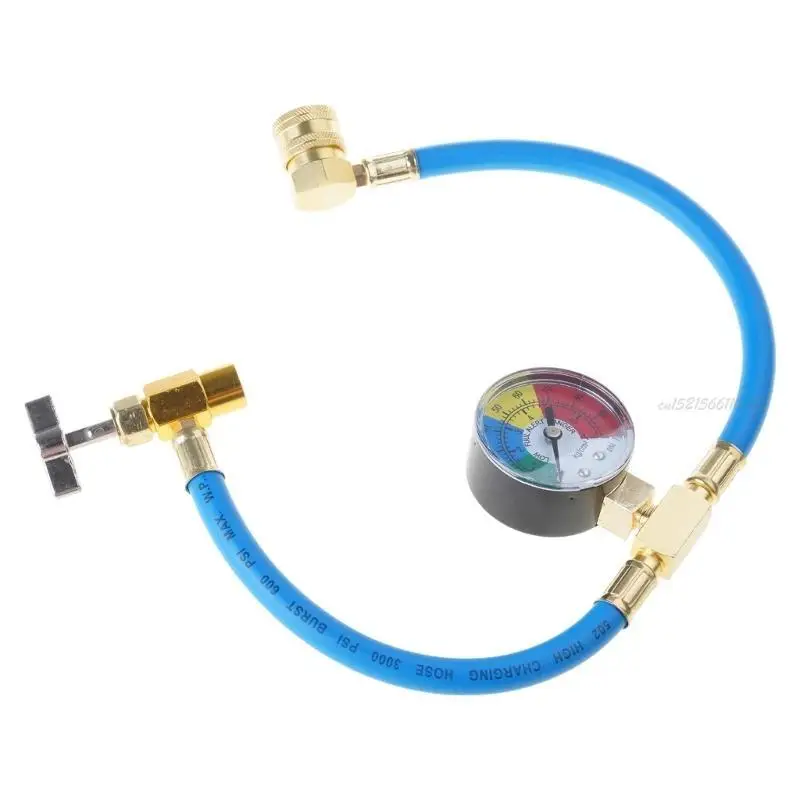 مقياس ضغط 27RB مجموعة خرطوم شحن مجموعة تكييف الهواء شحن المواد النحاسية المواد النحاسية مثالية لأنظمة التبريد