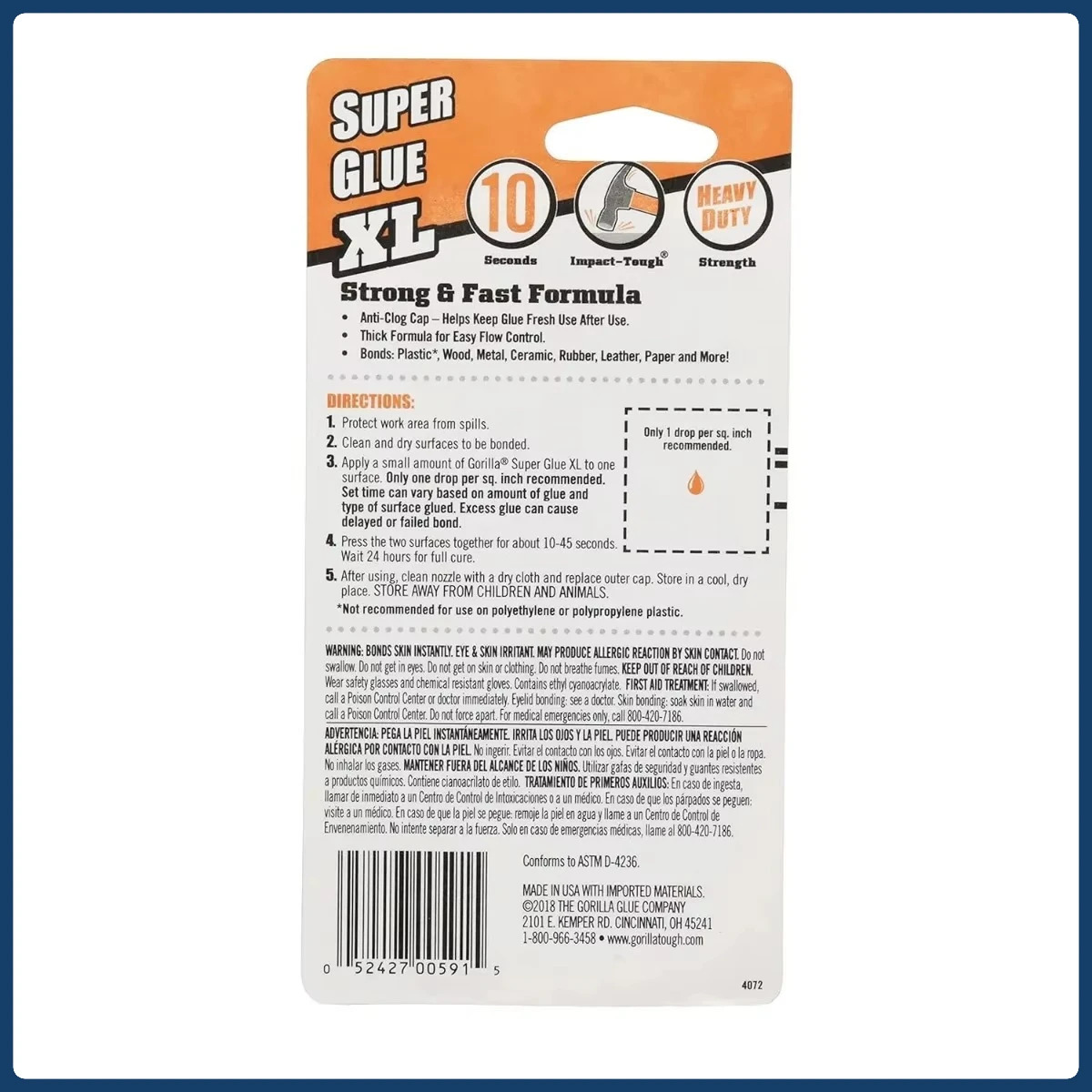 Clear Glue 2-Pack: Fast-Drying All-Purpose Adhesive for Kids Crafts, School Projects, Home Repairs. Strong & Washable.