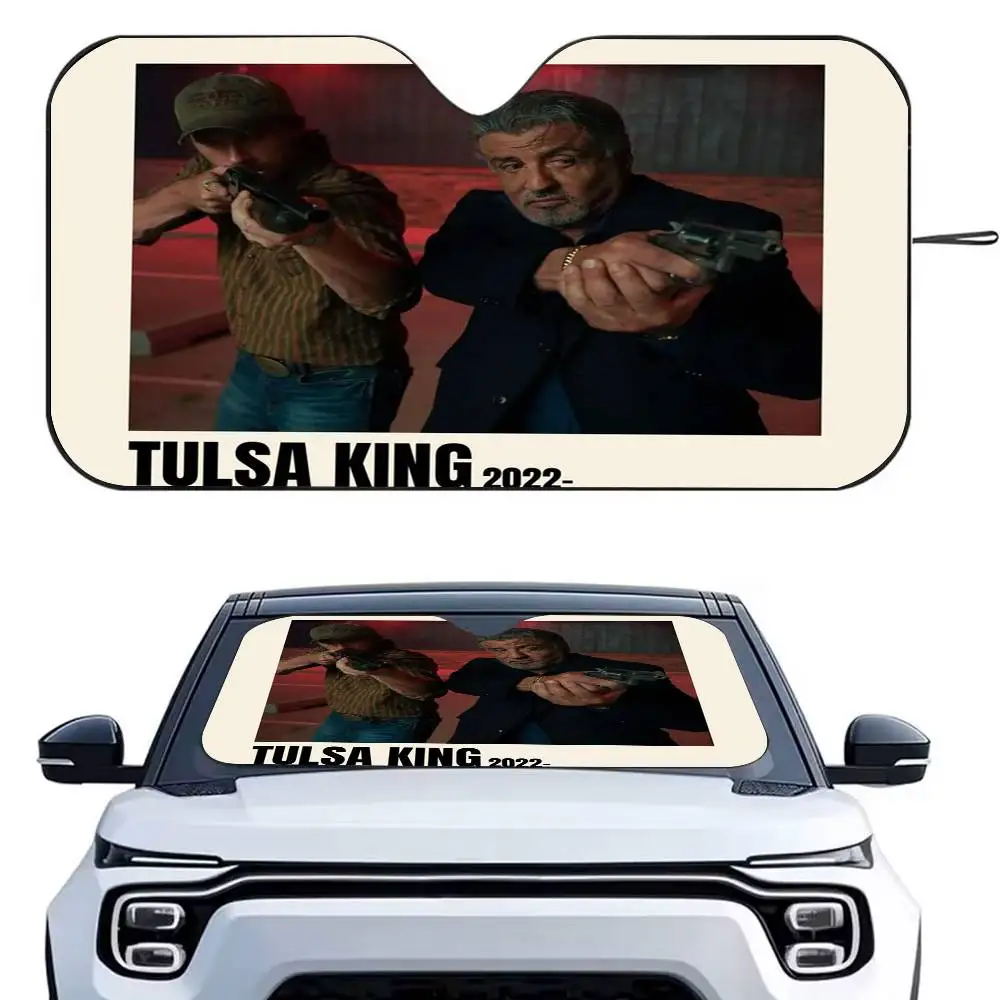 مظلة شمسية للسيارة من فيلم T-Tulsa K-King، مظلة للزجاج الأمامي للسيارة، حماية من الأشعة فوق البنفسجية ومبرد داخلي #1
