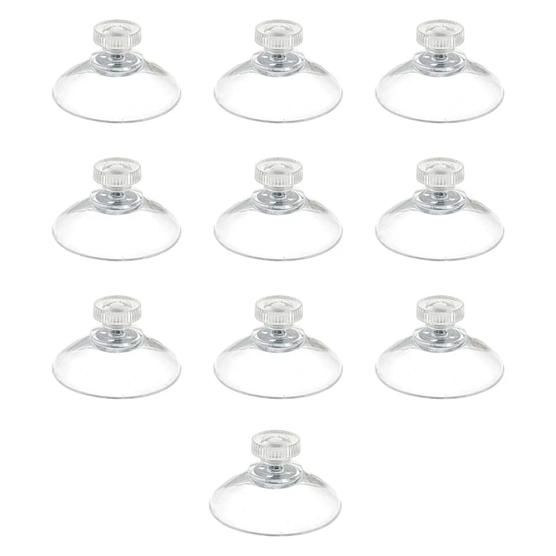 10Pcs 40Mm Suction Cup With M4-Screw And Knurled Nut, Suction Cup With Thread, Sucker Pads For Glass Table Top