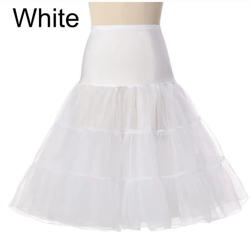 Skirt Summer Women's Net Yarn Support Organza Half-Length Petticoat Retro 50 60's Prom Skirts Pettiskirt Petticoat Wedding