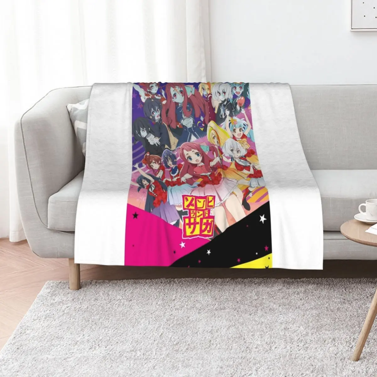

Zombieland Saga characters Throw Blanket for sofa Luxury Soft Plaid Furry Blankets