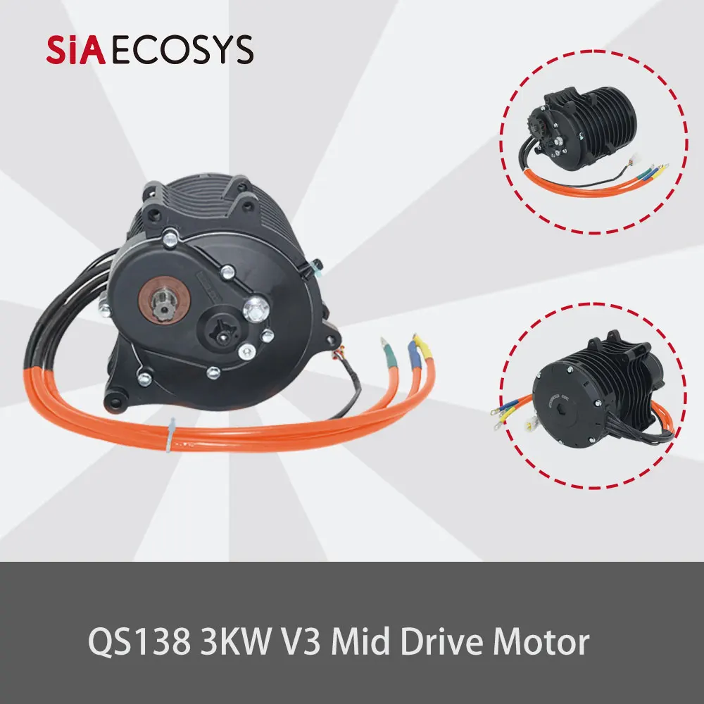 

US Warehouse QS138 70H V3 70H Mid Drive Motor with gearbox for Electric ATV Dirtbike Motorcycle