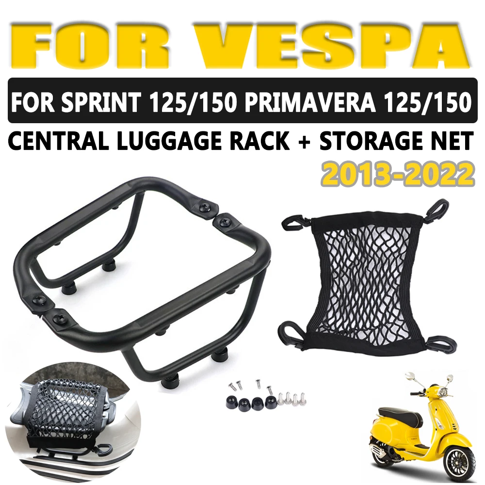 

Motorcycle Parts Mesh Luggage Rack Holder For Vespa Sprint Primavera 125 150 2013 - 2021 Foot Pedal Footboard Middle Bracket