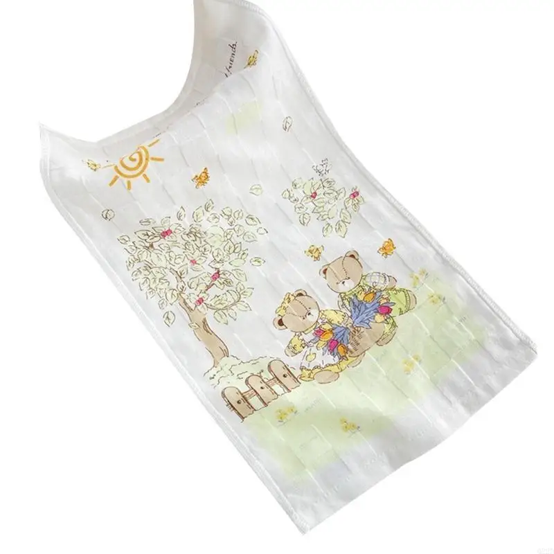 

Q22D Absorbent Baby Feeding Bib Infant Saliva Towel Cotton Gauzes Small Handkerchief