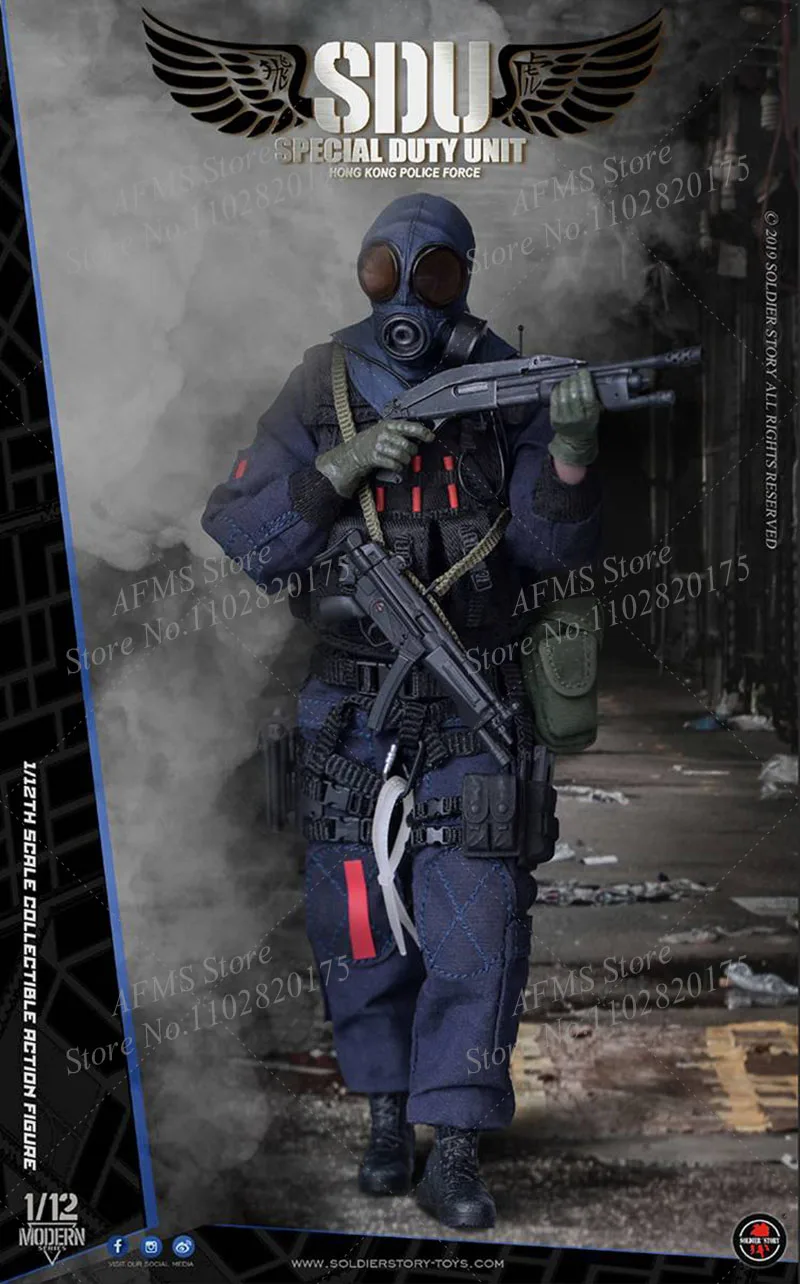 Soldier Story SSM002/3 1/12 Scale Collectible Figure HK SDU Canine Handler Assault Team 6Inch Men Soldier Action Figure Body