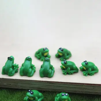 5ks mini žabích modelů v měřítku, ozdoby, hračky, scény, miniaturní simulační modely pro domečky pro panenky, doplňky, domácí dekorace, řemesla 8 nejlepší prodej mini plastové žáby - №8
