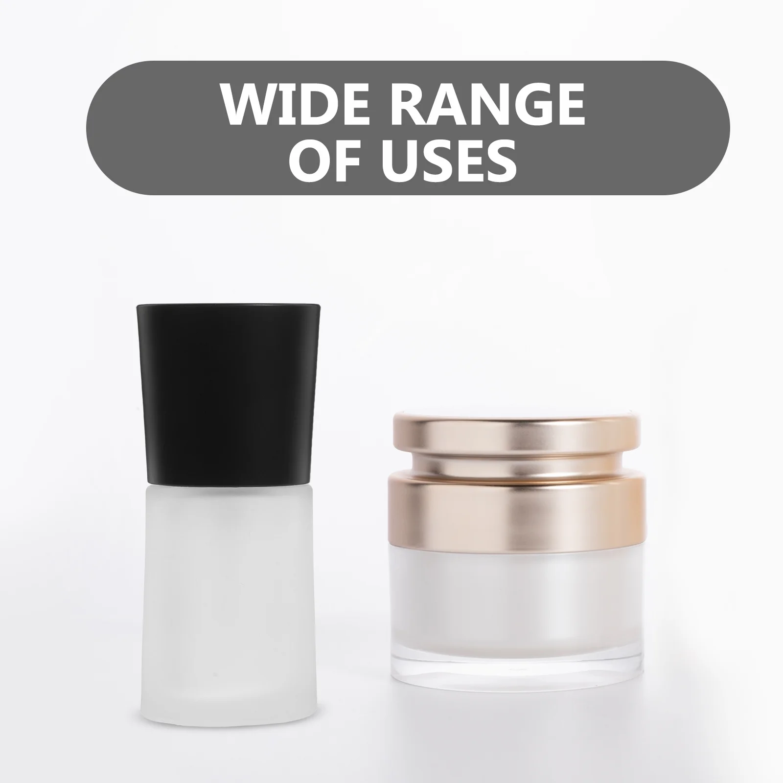 Bouteilles à pompe en verre de voyage, 2 pièces, conteneurs de stockage de Lotion rechargeables, bouteille à pompe de fond de teint