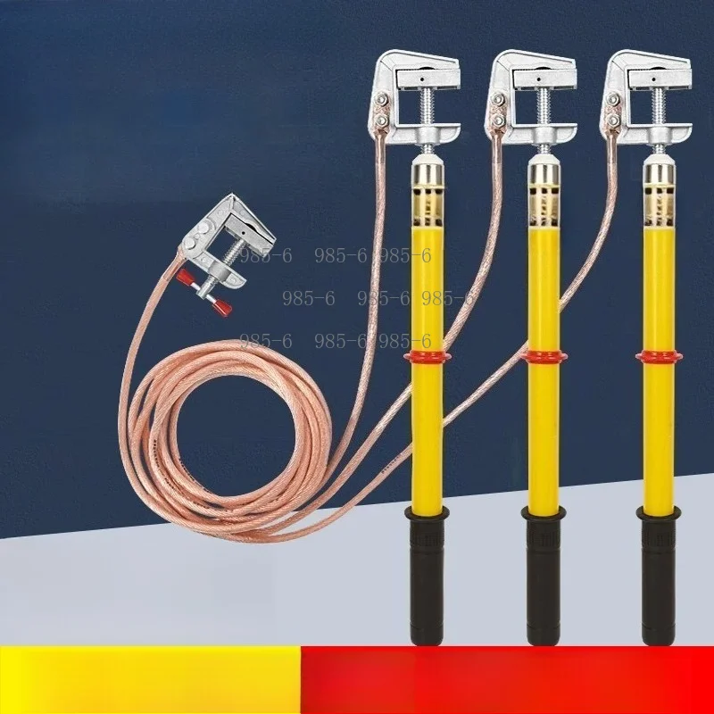 Soft Copper 10KV Grounding Wire, Matching Ground Rod for Power Station & Distribution Room