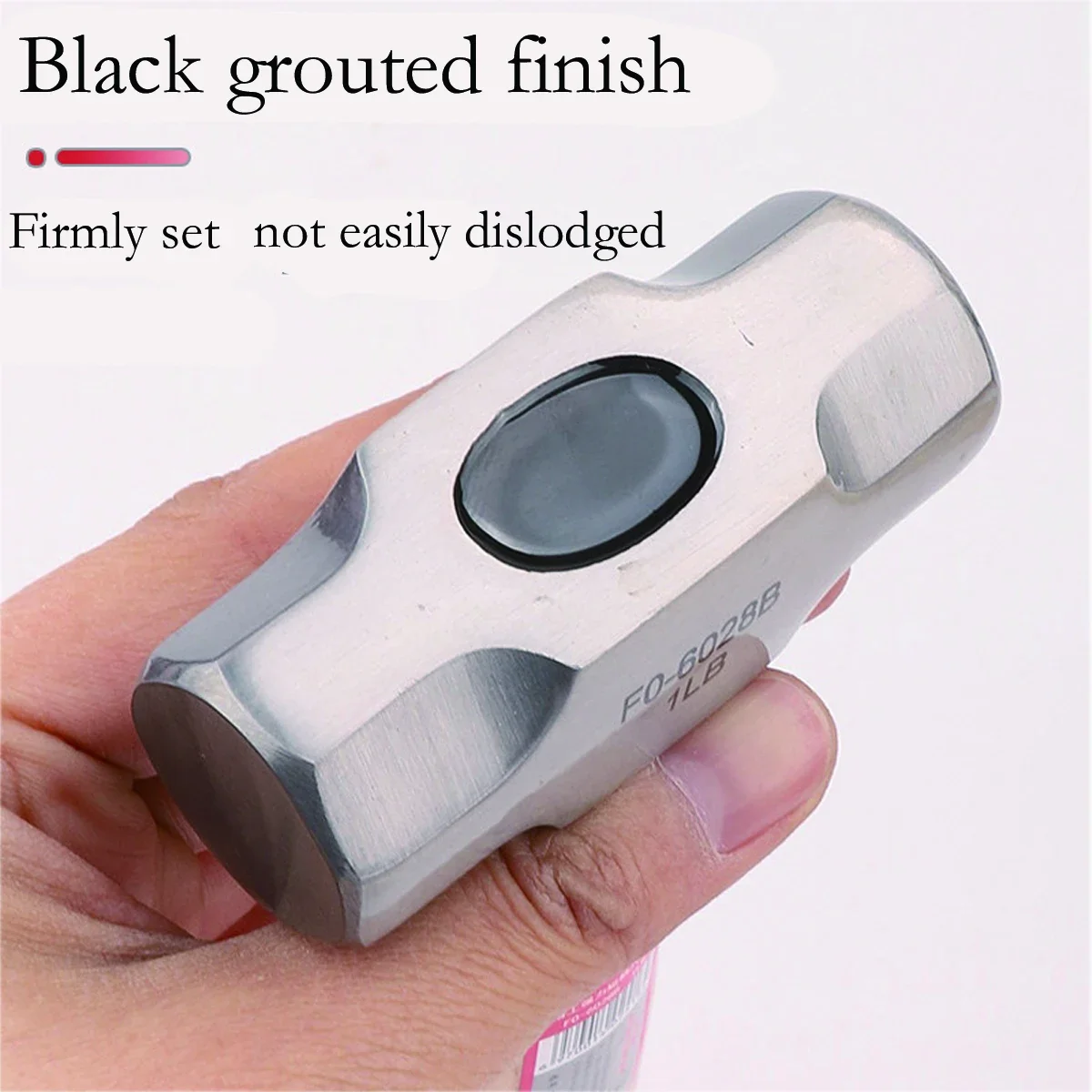 Mini Hammer FO-6028B Solid Wood Short Handle Octagonal Hammer 1LB High Carbon Steel Small Hammer Manual Hardware Tool