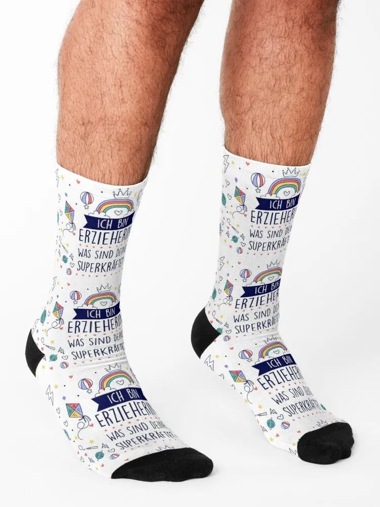 I am a teacher what are your superpowers? Socks new year aesthetic Stockings man Thermal man winter Socks Men's Women's