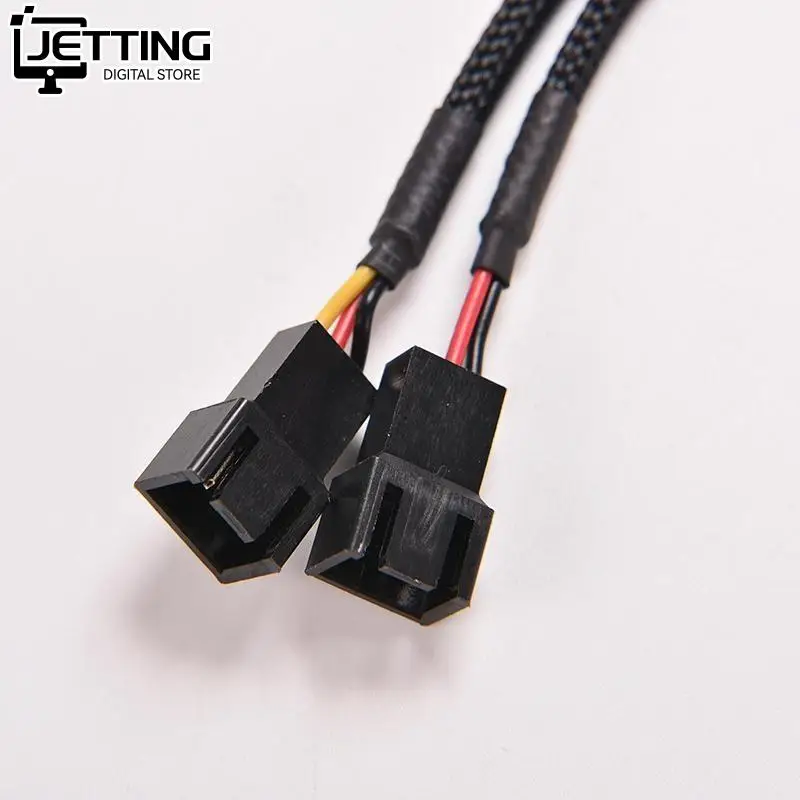 3Pin Weibliche Y-Splitter Dual 2Pin Männlichen Mainboard Power Kabel Adapter PC Computer Case Fan Verbinden Draht Splitter konvertieren 1PC
