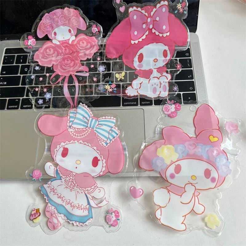 Sanrio dos desenhos animados Ziplock Bag, transparente, impermeável, armazenamento, selado, doce presente, doces, lanche embalagem, bonito da minha melodia, 2 pcs por saco