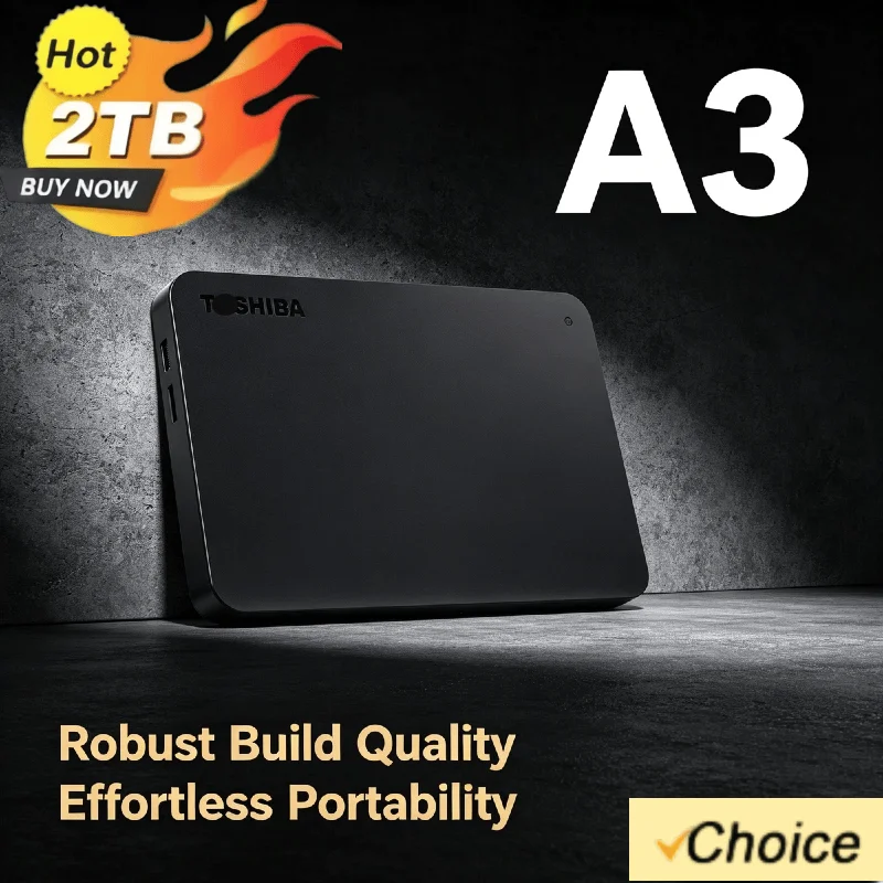 

Toshiba For OEM Expansion HDD A3 Drive Disk 500GB 1TB 2TB USB3.0 External HDD 2.5 Inch Portable External Hard Disk BOX