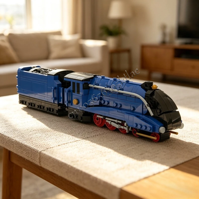 

765 Parts MOC Narrow Gauge Classic Steam Locomotive Model Building Block Custom Puzzle Technical DIY Creative Assembly Toy Gifts