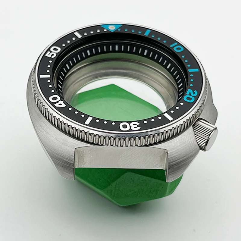 Sapphire Glass Watch Case, Movimento automático Japão, Turtle Abalone Fits, Mod, SKX, 6105, 6309, NH35, NH36, 4R, 7S