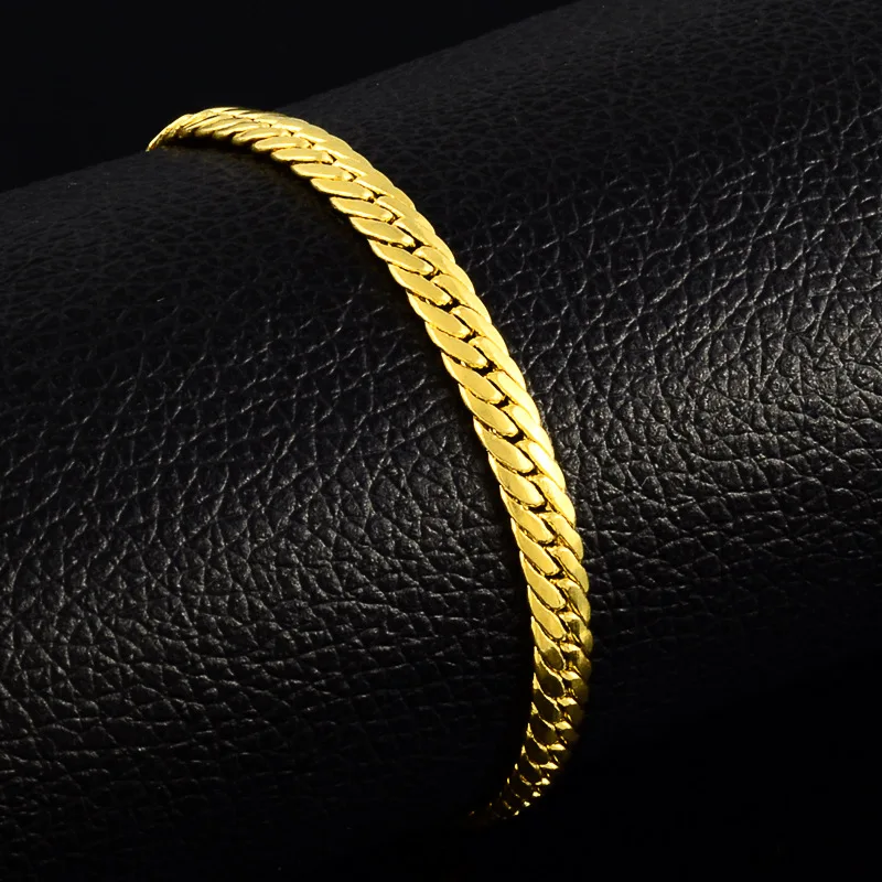Luxury 24K 9999 Pure Gold real gold Women's fashion thread bracelet