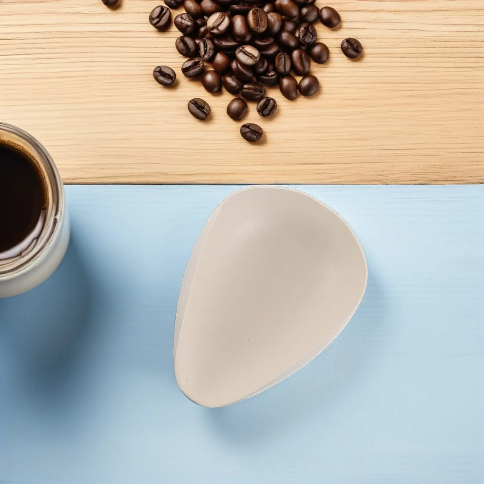 

Coffee Bean Dosing Cup Stainless Steel Espresso Measuring Tray Powder Weighing Pan Chinese Tea Vessel Flour Shovel Loose Leaf