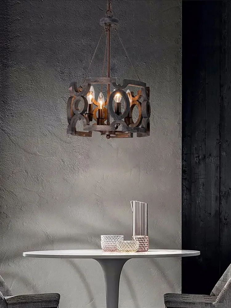 American Country Retro Pendant Light Simple Living Dining Room Lamp Rustic Decor for Bedroom Cafe Villa