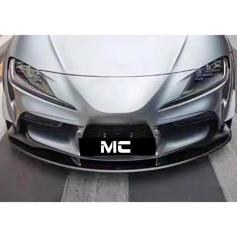 Real Carbon Fiber A Style Front Bumper Lip For Toyota Supra A90 A91 MkV GR DB Front Splitter Lip